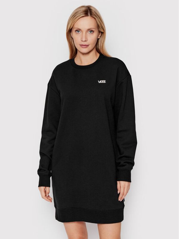 Vans Vans Плетена рокля Flying V Bff VN0A5LNV Черен Relaxed Fit