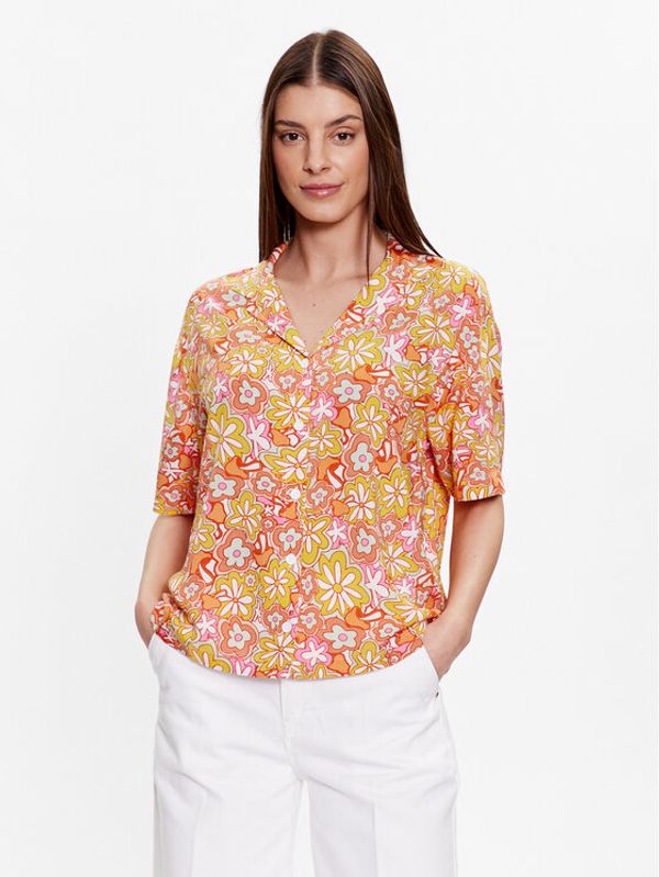 Vans Vans Риза Resort Floral VN000453 Оранжев Regular Fit