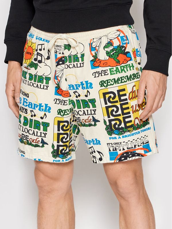 Vans Vans Спортни шорти Eco Positivity Elastic VN0A7S4U Бежов Regular Fit