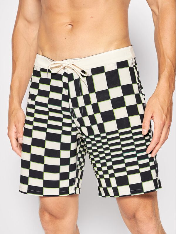 Vans Vans Спортни шорти Skewed Checker VN0A5FKY Черен Relaxed Fit