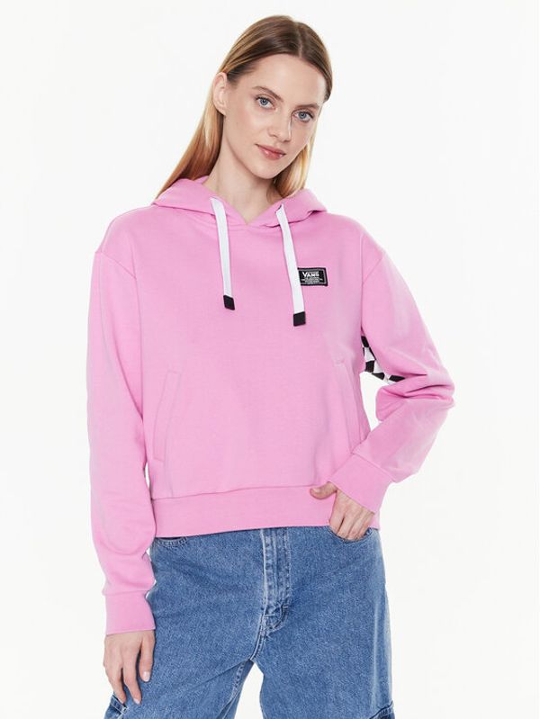 Vans Vans Суитшърт Boom Boom Check It VN00045D Розов Relaxed Fit