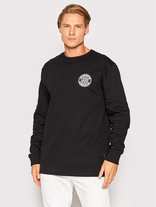 Vans Vans Суитшърт Circled Checker VN0A7S8A Черен Regular Fit