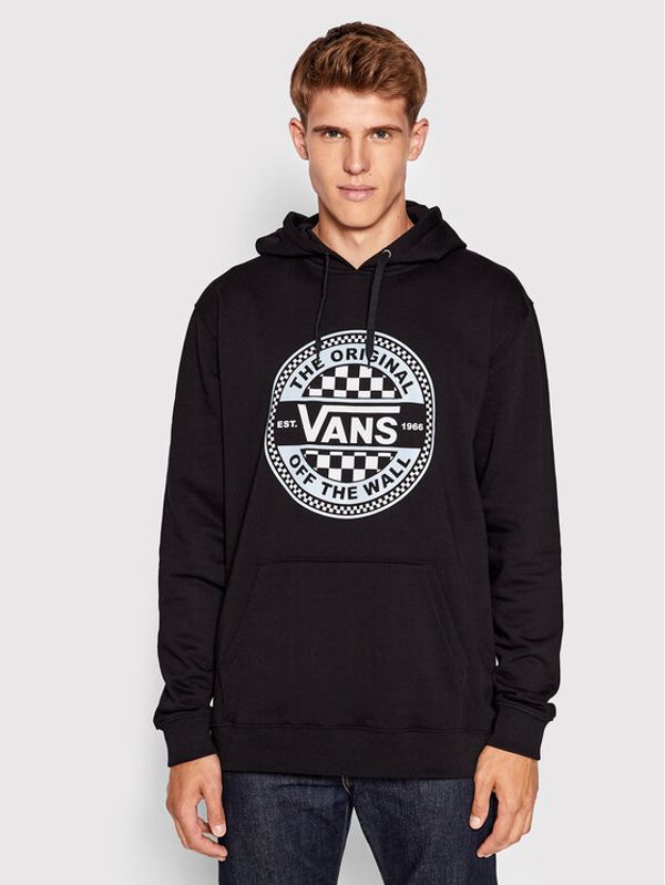 Vans Vans Суитшърт Circled Checker VN0A7S8B Черен Regular Fit