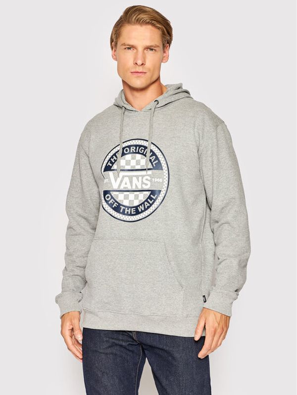 Vans Vans Суитшърт Circled Checker VN0A7S8B Сив Regular Fit