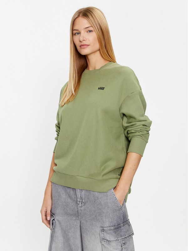 Vans Vans Суитшърт Comfycush Essential Crew VN000A6C Зелен Regular Fit