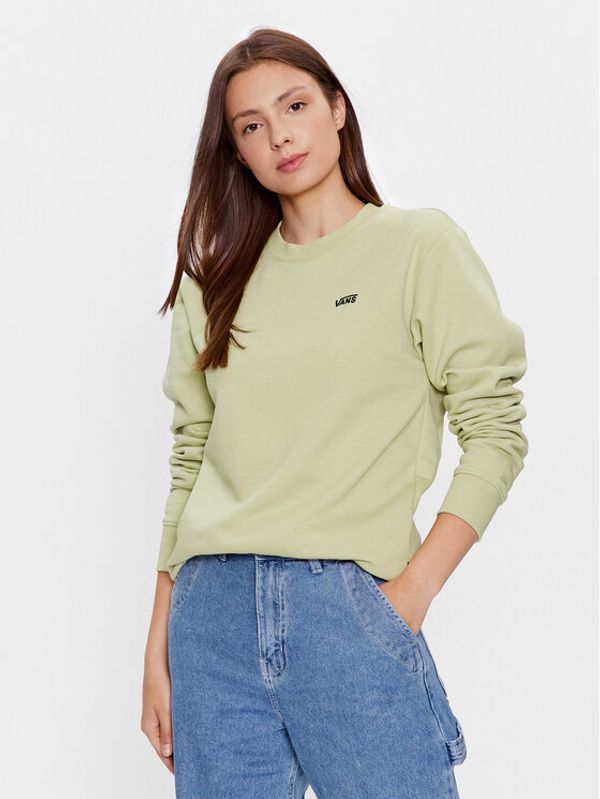 Vans Vans Суитшърт Flying V Bff Crew Emea VN00046X Зелен Regular Fit