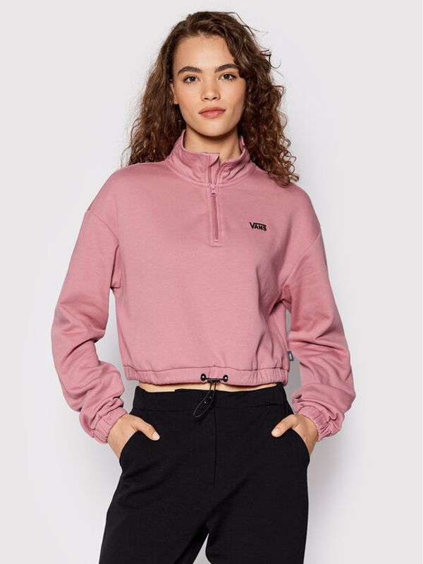 Vans Vans Суитшърт Left Chest Half VN0A4R97 Розов Regular Fit