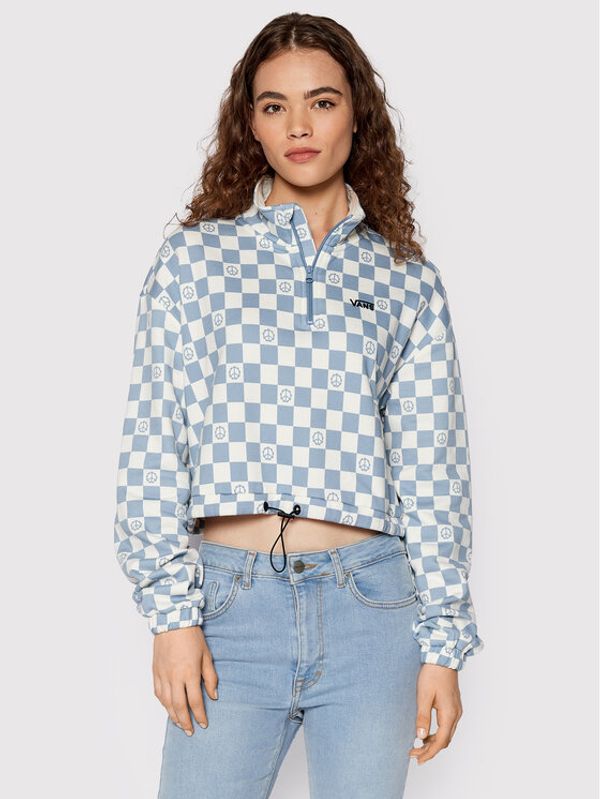 Vans Vans Суитшърт Left Chest Print VN0A7YK4 Син Regular Fit