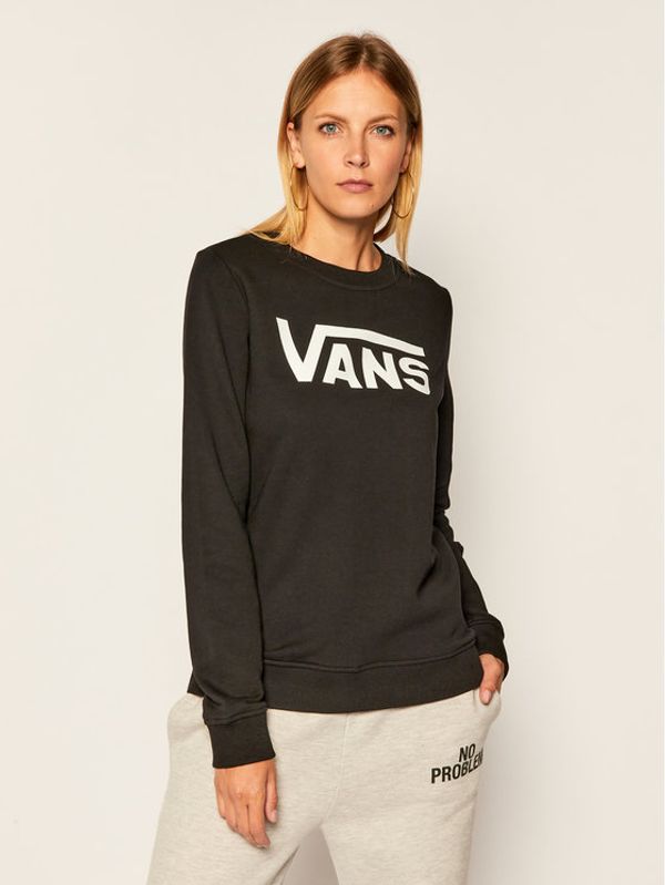 Vans Vans Суитшърт Wm Classic V Crew VN0A4S97 Черен Regular Fit