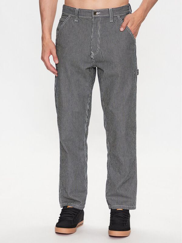 Vans Vans Текстилни панталони Drill Chore Loose Tapered Carp Hickory S VN0008NC Син Loose Fit