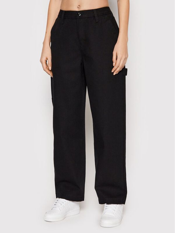 Vans Vans Текстилни панталони Ground Work VN0A5JHJ Черен Relaxed Fit