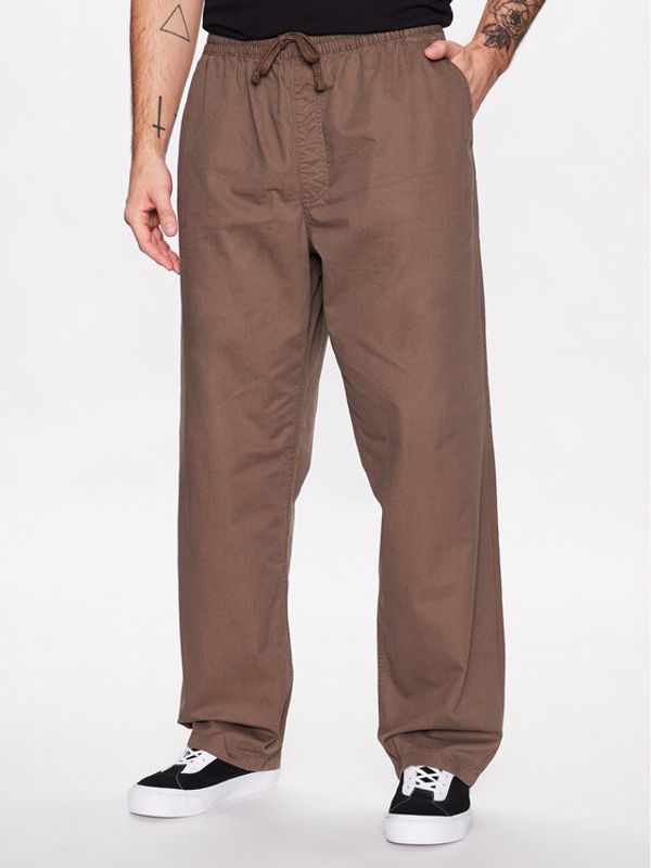 Vans Vans Текстилни панталони Range Baggy VN00000D Каки Relaxed Fit