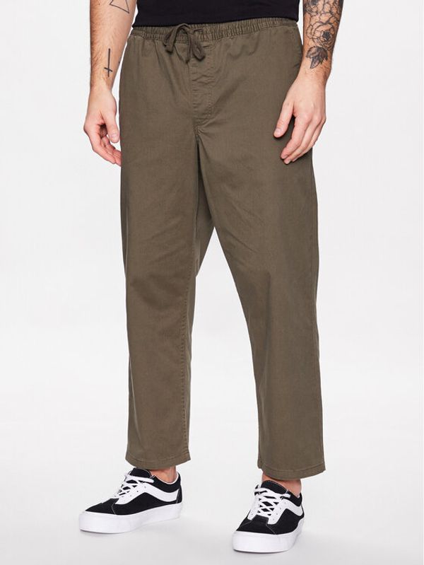 Vans Vans Текстилни панталони Range VN0005ZD Каки Relaxed Fit