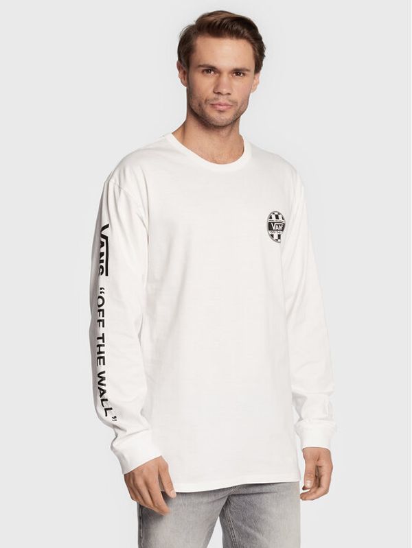 Vans Vans Тениска с дълъг ръкав Check VN0A7S6Z Бял Classic Fit