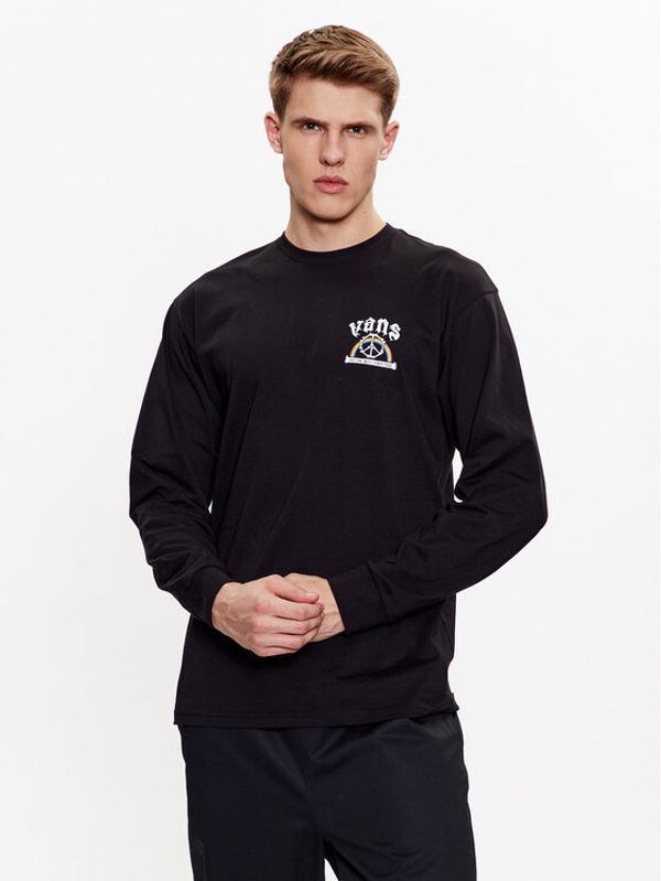 Vans Vans Тениска с дълъг ръкав Opposites Unite VN00003H Черен Regular Fit