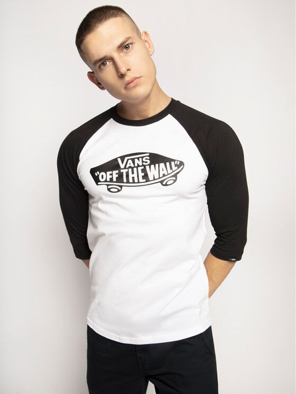 Vans Vans Тениска с дълъг ръкав Raglan Athletic VN000XXMYB21 Бял Slim Fit