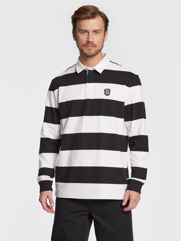 Vans Vans Тениска с яка и копчета Checkerboard Research VN0A7SEM Черен Classic Fit