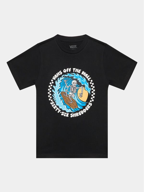 Vans Vans Тишърт 66 Shredders Ss VN0008A2 Черен Regular Fit