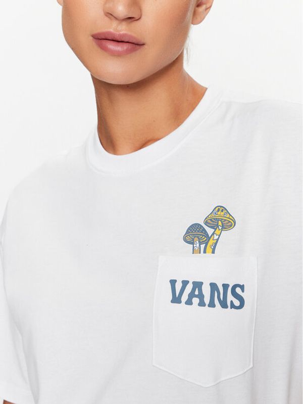 Vans Vans Тишърт Better Daze Pocket Tee VN000ADF Бял Regular Fit