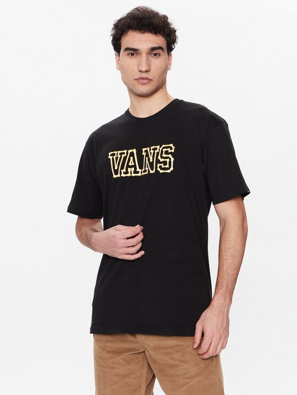 Vans Vans Тишърт Bones VN00003X Черен Classic Fit