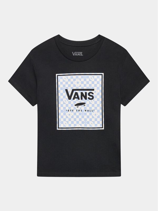Vans Vans Тишърт Box Fill Floral Crew VN00078E Черен Regular Fit