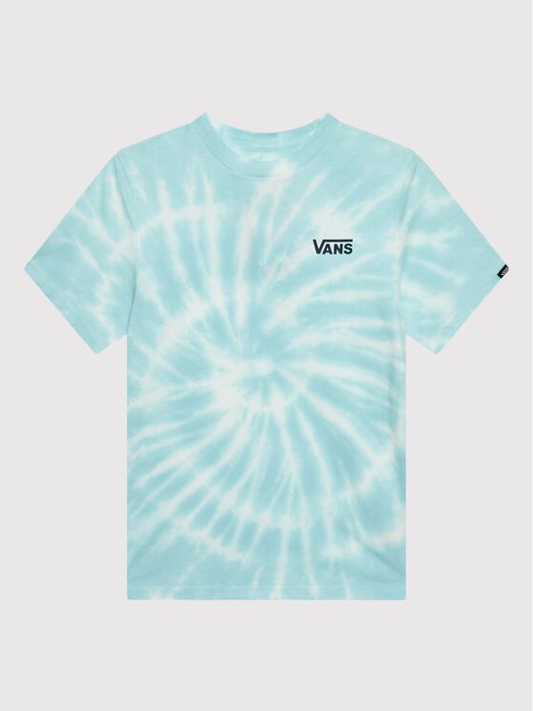 Vans Vans Тишърт Burst Tie Dye VN0A7TU9 Син Classic Fit