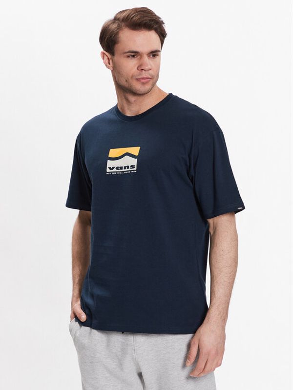 Vans Vans Тишърт Center Sidestripe VN0006CN Тъмносин Classic Fit