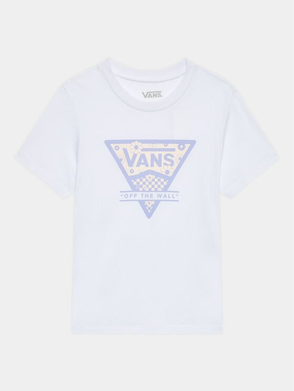 Vans Vans Тишърт Checker Floral Triangle Bff VN00078J Бял Regular Fit
