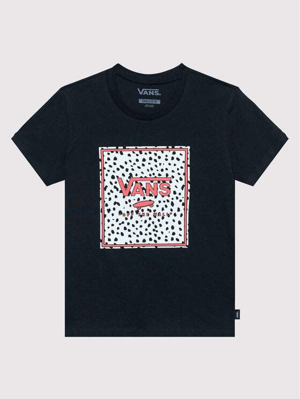 Vans Vans Тишърт Dalmation Border VN0A7RUO Черен Regular Fit