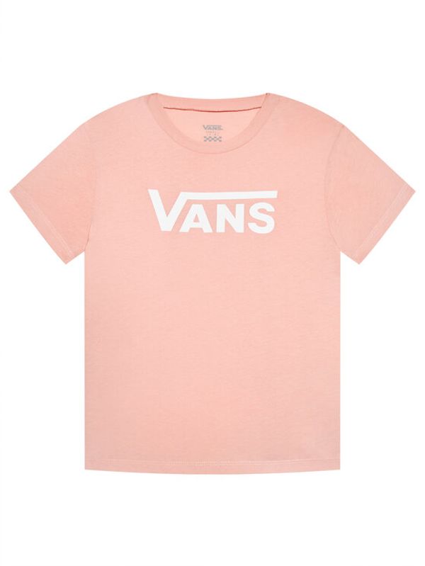 Vans Vans Тишърт Flying V Crew VN0A53P2 Розов Regular Fit
