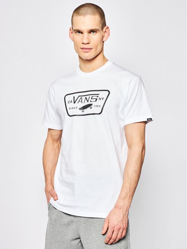 Vans Vans Тишърт Full Patch VN000QN8YB21 Бял Classic Fit