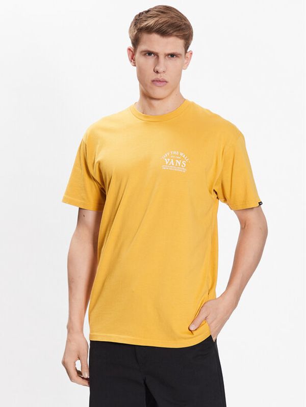 Vans Vans Тишърт Ground Up VN0006DF Жълт Regular Fit