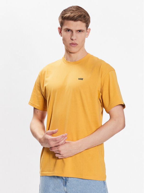 Vans Vans Тишърт Left Chest Logo VN0A3CZE Жълт Regular Fit