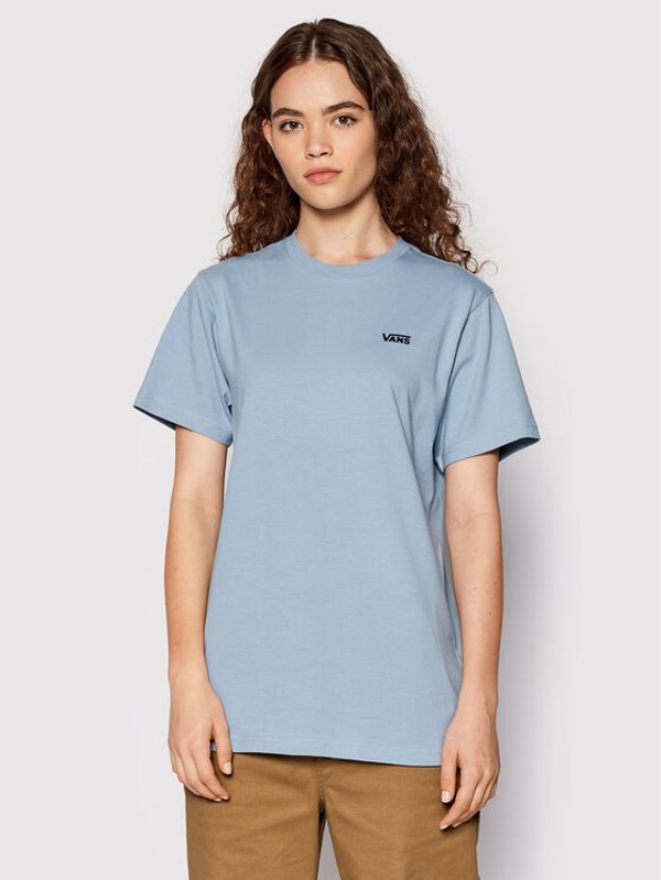 Vans Vans Тишърт Left Chest Logo VN0A7RSR Син Regular Fit