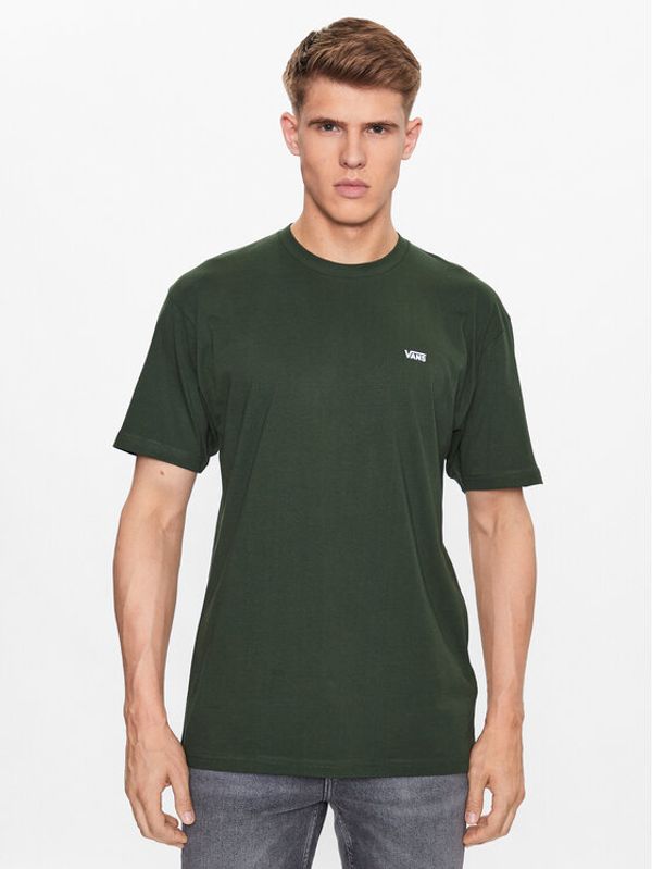 Vans Vans Тишърт Mn Left Chest Logo Tee VN0A3CZE Каки Classic Fit