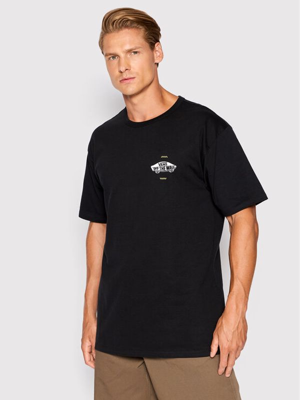 Vans Vans Тишърт Off The Wall VN0A7S7F Черен Regular Fit