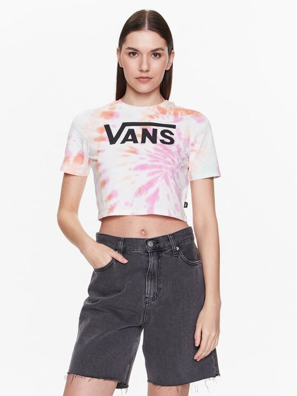 Vans Vans Тишърт Resort Wash VN0003PS Цветен Cropped Fit