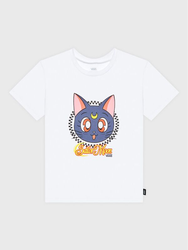 Vans Vans Тишърт SAILOR MOON Crew VN0A7YKC Бял Regular Fit