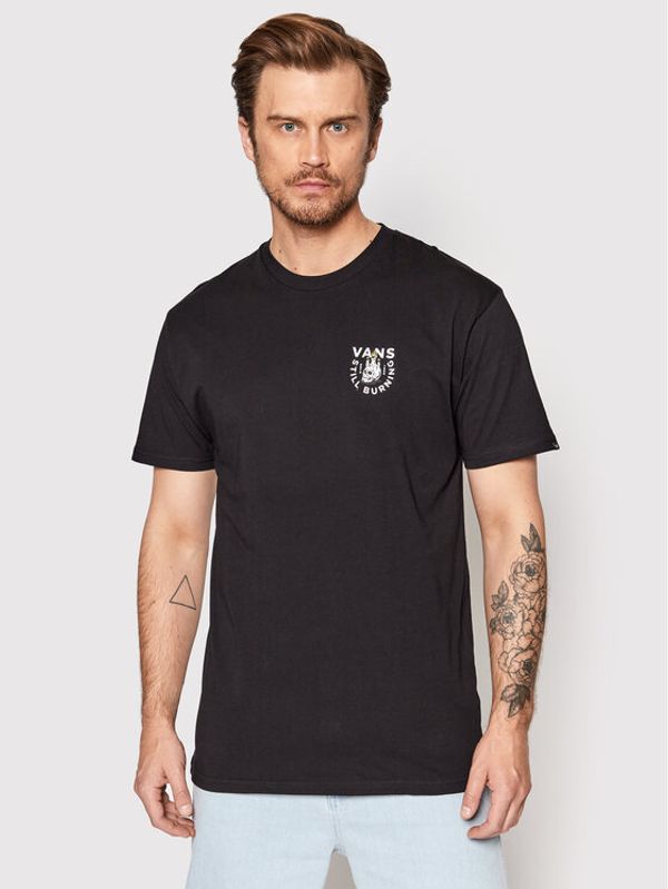 Vans Vans Тишърт Still Brunin VN0007KJ Черен Regular Fit
