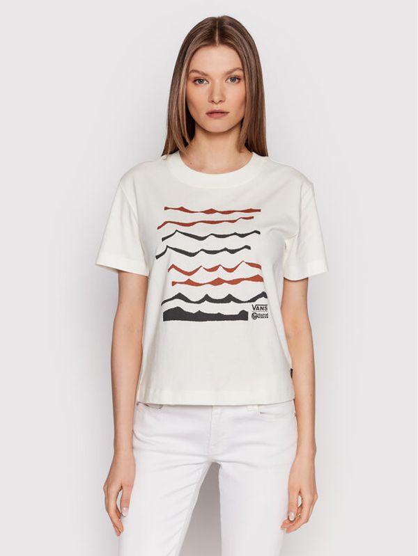 Vans Vans Тишърт VN0A7RVP Бял Regular Fit