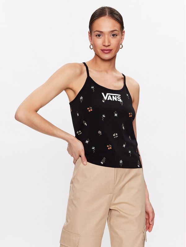 Vans Vans топ Micro Ditsy Halter VN0003M6 Черен Regular Fit