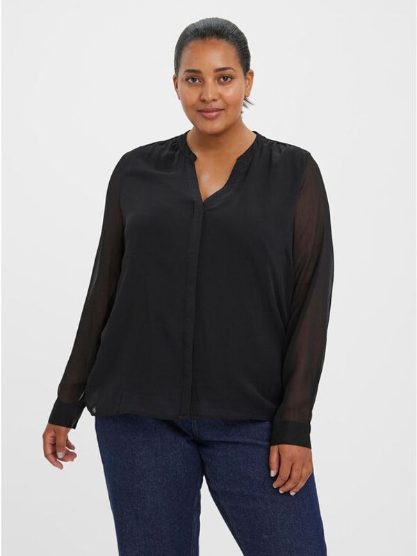 Vero Moda Curve Vero Moda Curve Блуза Kaya 10280402 Черен Regular Fit