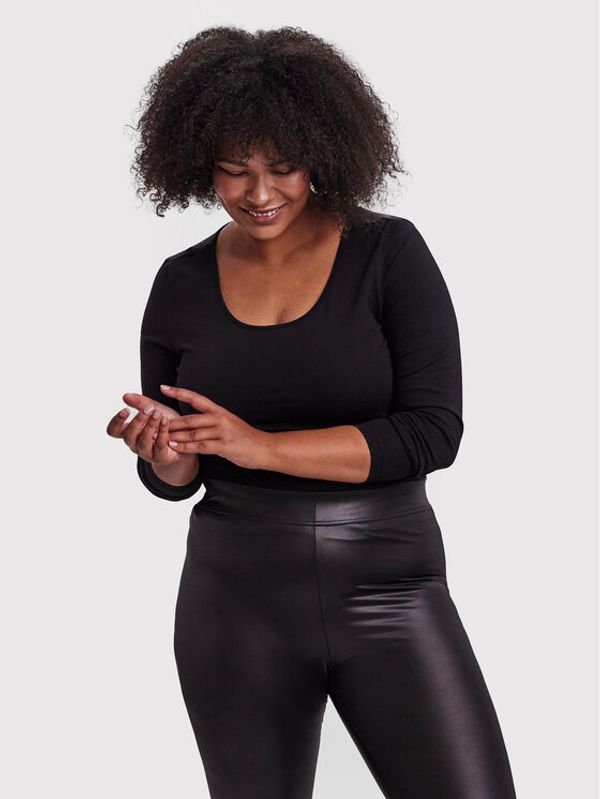 Vero Moda Curve Vero Moda Curve Блуза Paxi 10251959 Черен Tight Fit