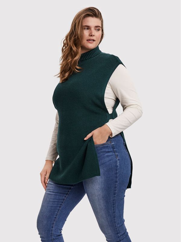 Vero Moda Curve Vero Moda Curve Елек Myrna 10252749 Зелен Regular Fit