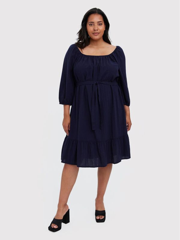 Vero Moda Curve Vero Moda Curve Ежедневна рокля Giana 10266024 Тъмносин Regular Fit
