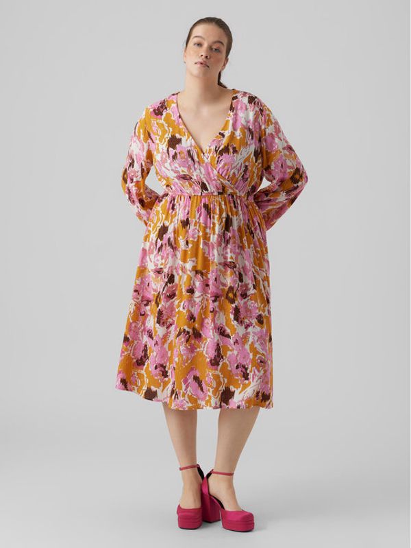 Vero Moda Curve Vero Moda Curve Ежедневна рокля Lis 10280930 Розов Relaxed Fit