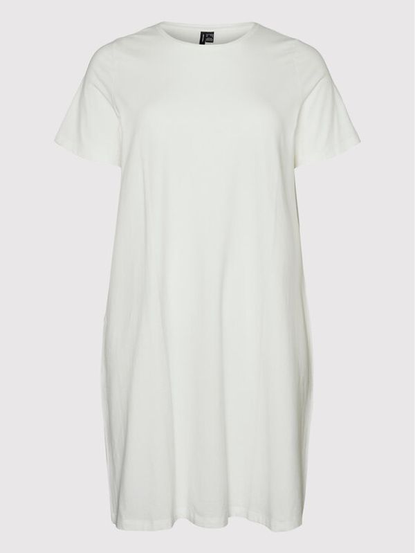 Vero Moda Curve Vero Moda Curve Ежедневна рокля Rosalyn 10267089 Бял Regular Fit