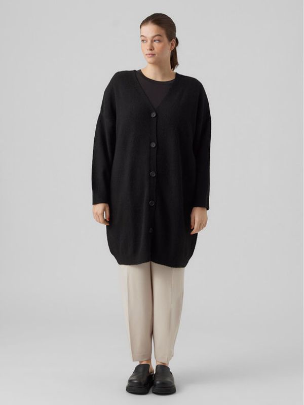 Vero Moda Curve Vero Moda Curve Кардиган Billie 10285861 Черен Relaxed Fit