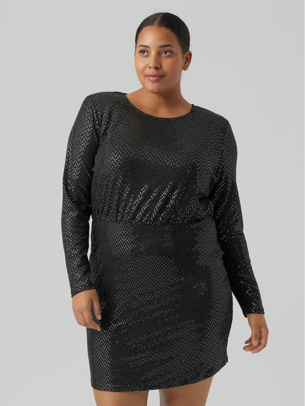 Vero Moda Curve Vero Moda Curve Коктейлна рокля Kalla 10278226 Черен Regular Fit
