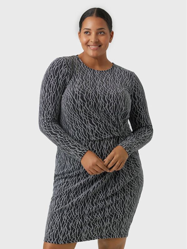 Vero Moda Curve Vero Moda Curve Коктейлна рокля Kanz 10278225 Черен Slim Fit